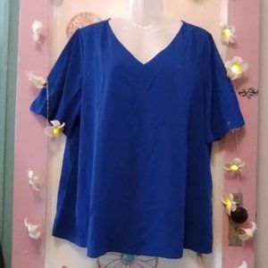 Awuliffan (XL) Royal Blue Blouse